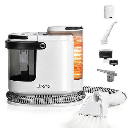 Livatro Polsterreiniger LVCUCM002 Waschsauger mit Dampf, 15 kPa für Polster, Teppiche und Autoinnenräume