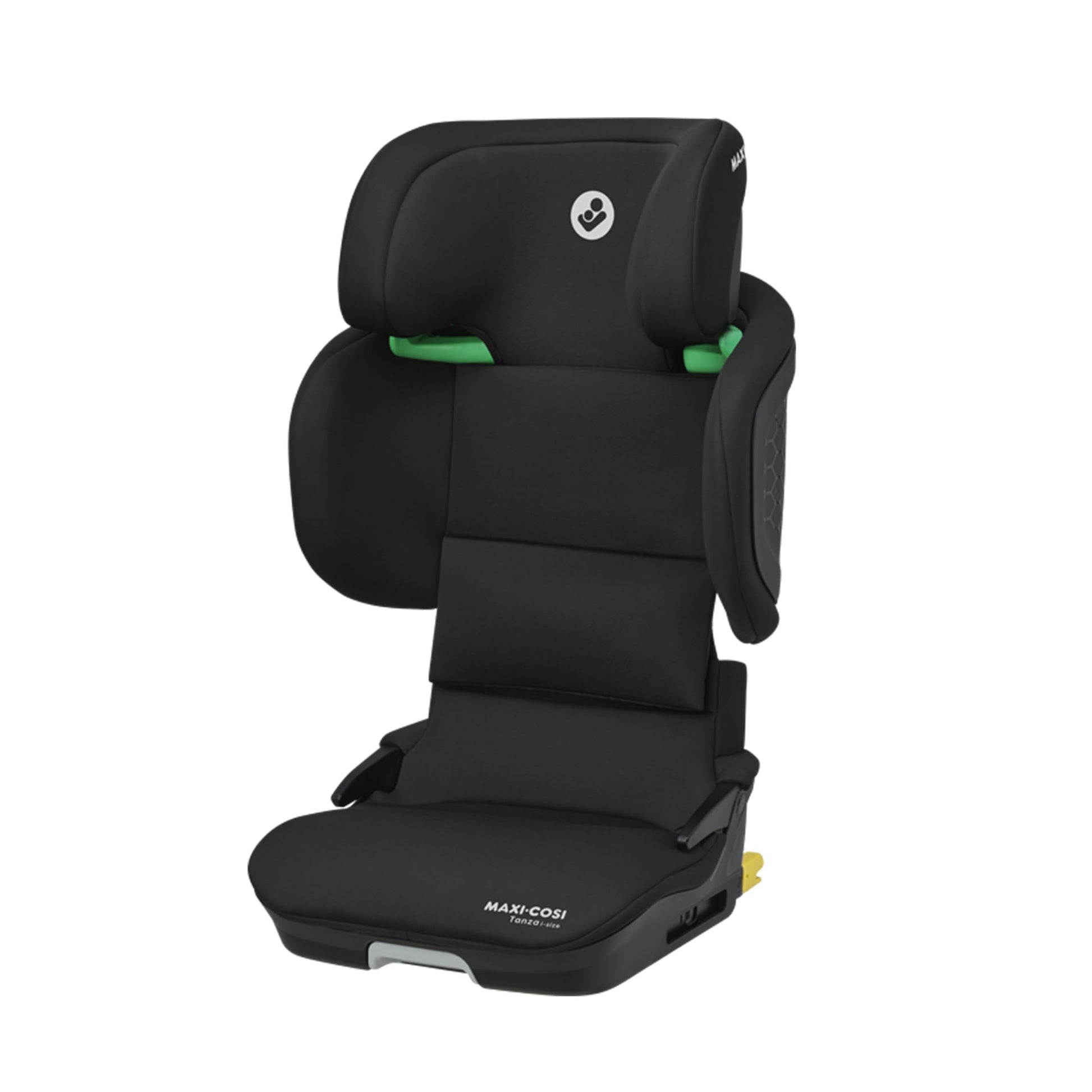 Maxi-Cosi Tanza i-Size Klappbarer Kindersitz - Full Black. Schwarzer Autositz für Kinder, i-Size-zertifiziert, bietet Sicherheit beim Fahren.