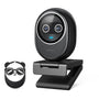 EMEET Piko+ 4K KI-Webcam, kompakte, schwarze Dual-Kamera für hochauflösende Videokonferenzen mit KI-Autofokus.