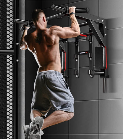Fitness Klimmzugstange Wandmontage 2-in-1 Dip Station 500kg