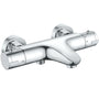 Rainysprit Badewannen Mischbatterie Thermostat Chrom. Verchromte Badewannenarmatur, die die Wassertemperatur konstant hält.