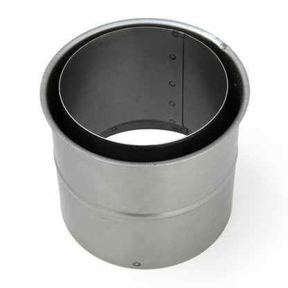 raik Rauchrohr Set 150mm gussgrau 90° - 3-tlg. Zugregulierung