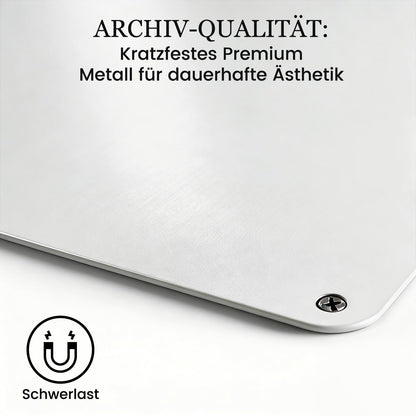 Qiytecno Magnettafel weiss 50x100 cm aus Metall, nicht beschreibbar