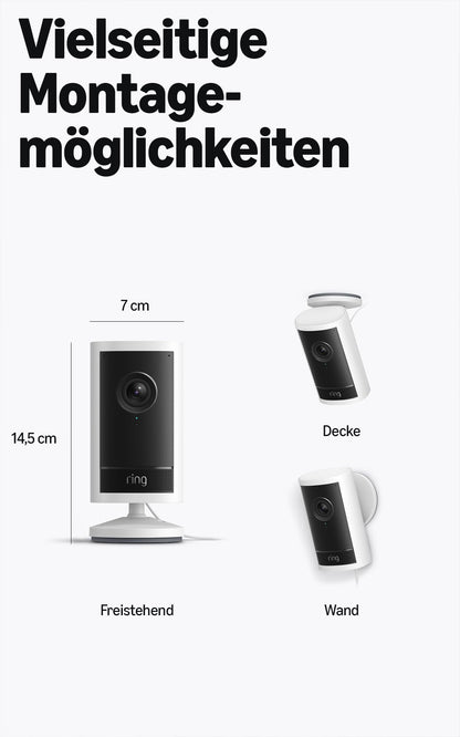Ring Aussenkamera Pro – Überwachungskamera mit Retinal 4K, 10x-Zoom