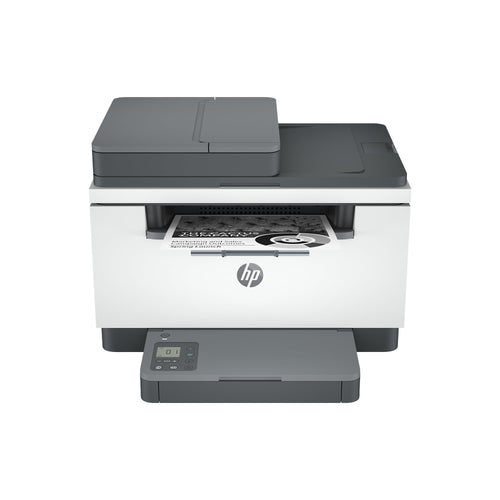 HP LaserJet MFP M234sdw Multifunktionslaserdrucker Grau-Weiss. Kompakt, rechteckig. Druckt, scannt, kopiert duplex via WLAN im Büro.