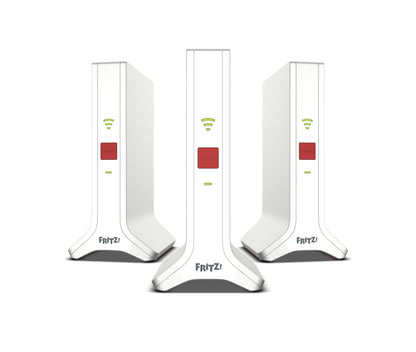 FRITZ! Mesh Set 4200 3er-Set WLAN-Repeater Triband Wi-Fi 6 – Mesh-System für bis zu 7 Räume