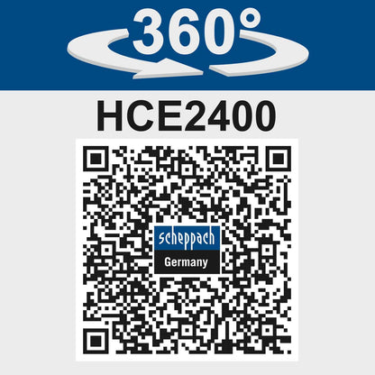 Scheppach HCE2400 Hochdruckreiniger mit Flächenreiniger, 180 bar