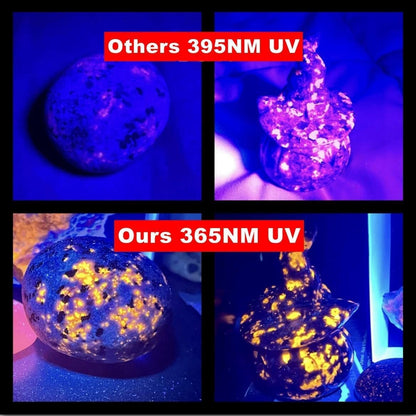 LUXNOVAQ UV-Taschenlampe 365 nm 30W Schwarzlicht aufladbar