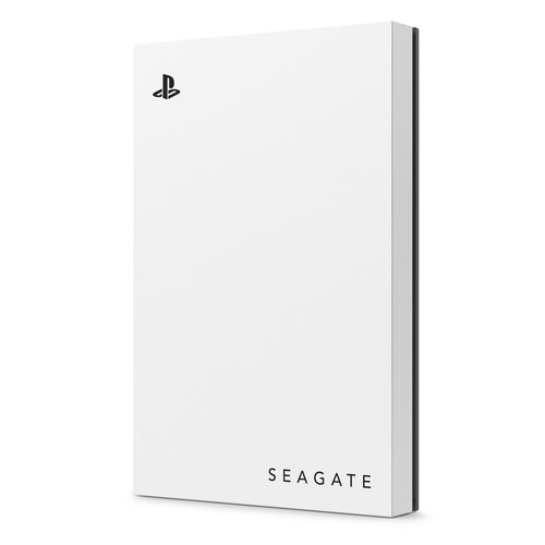 Seagate Game Drive PS4/PS5 tragbare externe Festplatte 5TB – weiss. Kompakte, weisse externe Festplatte zur Konsolenspeichererweiterung.