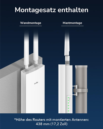 Cudy AP1200 Outdoor WLAN Access Point AC1200 Dual-Band IP65
