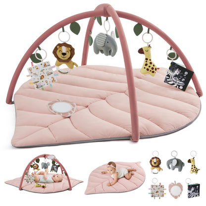 Blissful Diary Spielbogen mit Krabbeldecke, 135 × 94 cm, Kristallrosa