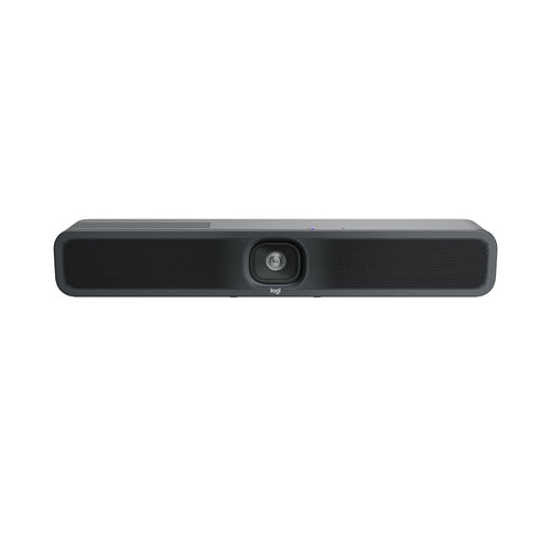 Logitech MeetUp 2 All-in-one USB Video Bar Konferenzkamera. Dunkelgrau, rechteckig. Ermöglicht Videokonferenzen.