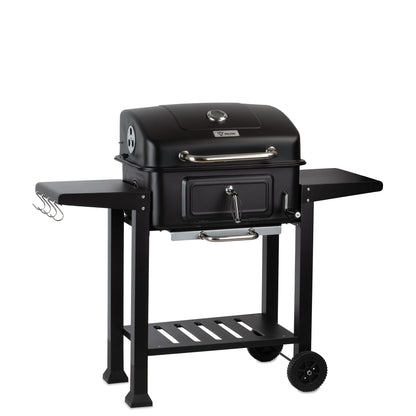 BBQ-Toro Holzkohlegrill Grillwagen BBQ15 mit Deckelthermometer