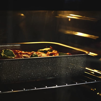 NAMAI Auflaufform Lasagne 40 x 28 cm Aluminium antihaftbeschichtet