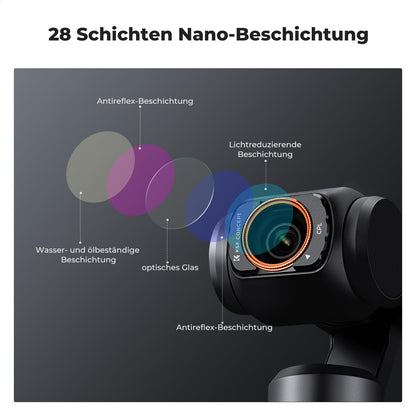 K&F CONCEPT FSD01 Magnetfilter-Set für DJI Osmo Pocket 3/4, 4-teilig