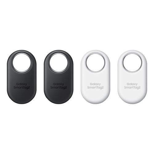 Samsung Galaxy SmartTag2 Bluetooth-Tracker 4er-Pack Schwarz/Weiss – kompakte Tracker zum Orten von Gegenständen