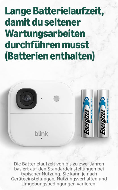 Blink Aussenkamera 2K+ – kabellose Sicherheitskamera mit Sync-Modul