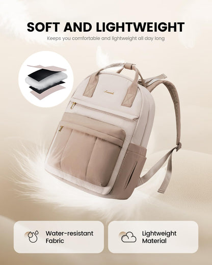 LOVEVOOK Wickelrucksack mit Wickelauflage, Beige-Khaki