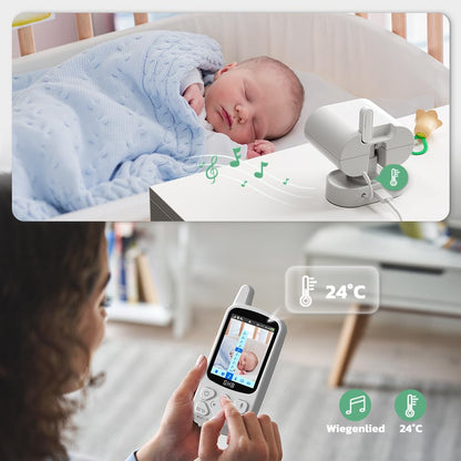 GHB Babyphone mit Kamera ABM800-EU, 720P HD, VOX, Nachtsicht
