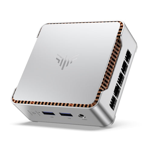 NiPoGi Essenx E2 Mini PC – Windows 11 Pro, 16GB/512GB SSD. Schwarzer Kompakt-PC für Office & Multimedia.