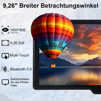 ACAVICA 9,26 Zoll Auto Display – Drahtlos CarPlay & Android Auto