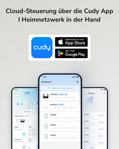 Cudy LT300 4G LTE WLAN-Router 300 Mbit/s mit 2x2 MIMO und VPN