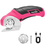 SnapFresh Elektrische Kartonschere 4V Akku-Rollschneider rosa – ergonomischer Griff, selbstschärfende Rollklinge
