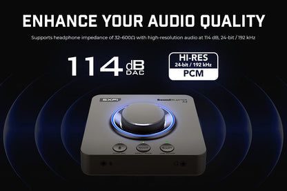 Creative Sound Blaster X4 externe 7.1 USB-Soundkarte mit Super X-Fi