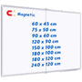 maxtek Whiteboard Magnettafel Trocken Abwischbar 150x100 cm. Rechteckig, weiß, für Marker und Magnete.