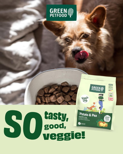 Green Petfood VeggieDog Trockenfutter Kartoffel & Erbse 10 kg