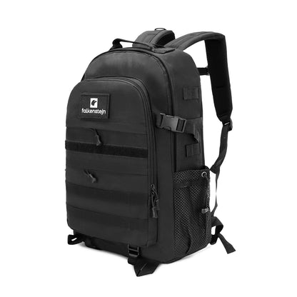 FALKENSTEJN Multifunktionsrucksack 35-40 L schwarz mit Notebookfach und Reissverschluss