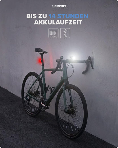 Büchel BLC 720 Fahrradlicht Set LED 70 Lux StVZO vorne und hinten