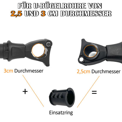 Sorlpv Fahrrad Rahmenhalter Universal abschliessbar - 3er Set