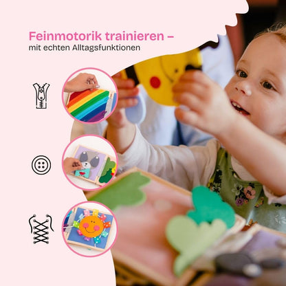 Jolly Designs Mini Quiet Book Magischer Vogel, Montessori Filzbuch