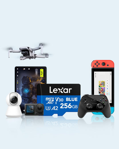 Lexar Blue microSDXC Karte 256GB UHS-I bis zu 160 MB/s