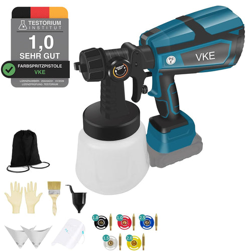 VKE Akku Farbsprühsystem 800W für Makita 18V, 1000 ml Behälter