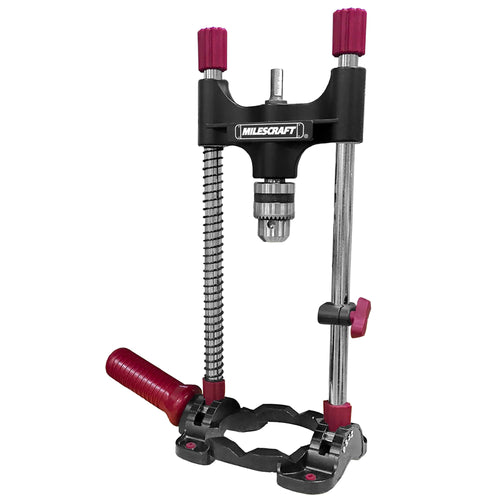 Milescraft 1318 DrillMate Mobiler Bohrständer mit Stahlsäulen und Metall-Grundplatte