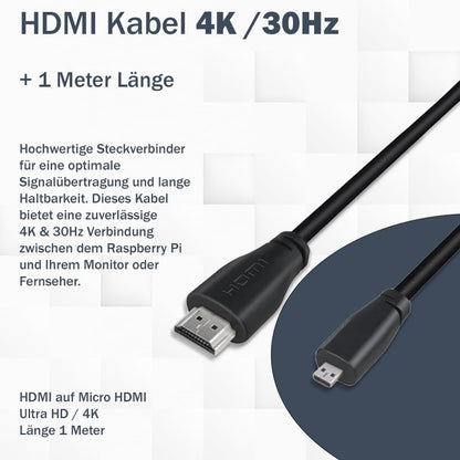 Raspberry Pi 5 16GB Kit – PCIe M.2 NVMe Metallgehäuse