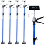 CCLIFE Einhand-Deckenstütze Montagestütze 4er Set 115-290 cm, gelb-schwarz, teleskopisch. Fixiert Bauteile bei Deckenmontage.