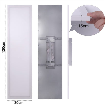 UniLED Dimmbares LED Deckenpanel 120x30 cm – Fernbedienung 40W