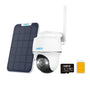 Reolink Go PT Plus 4G LTE Überwachungskamera 5MP PTZ Solar Set mit Solarpanel, schwenk- und neigbar