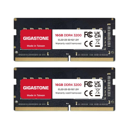 Gigastone 32GB Kit (2x16GB) DDR4-3200 CL22 SODIMM Arbeitsspeicher