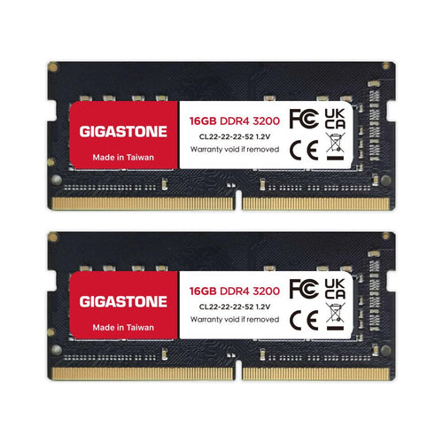 Gigastone 32GB Kit (2x16GB) DDR4-3200 CL22 SODIMM Arbeitsspeicher