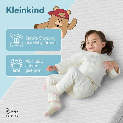 Bellabino Twist Kindermatratze 120x200 cm, Kaltschaum, H1/H2