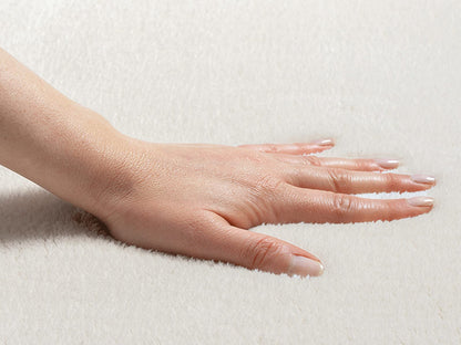the carpet Relax Kurzflor Teppich in Felloptik, Creme, 300 x 400 cm