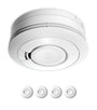 Ei Electronics Ei650 Rauchwarnmelder, 4er Set mit 10-Jahres-Batterie, weiss, rund