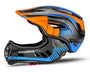 ROCKBROS Kinder Fullface Helm. Blauer Helm mit abnehmbarem Kinnschutz. Schützt Kopf und Gesicht beim Radfahren und Mountainbiking.