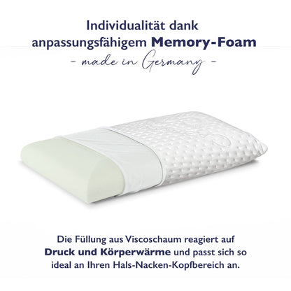 FMP Matratzenmanufaktur Orthopädisches Nackenkissen Visco 11 cm weiss