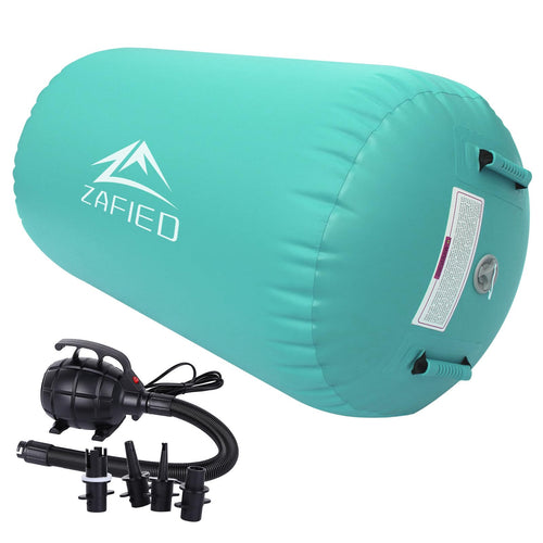 Air Rolle Turnen – aufblasbare Gymnastik Yoga Rolle mit Luftpumpe: Zylindrische, aufblasbare Rolle. Unterstützt Gymnastik- und Yogaübungen.