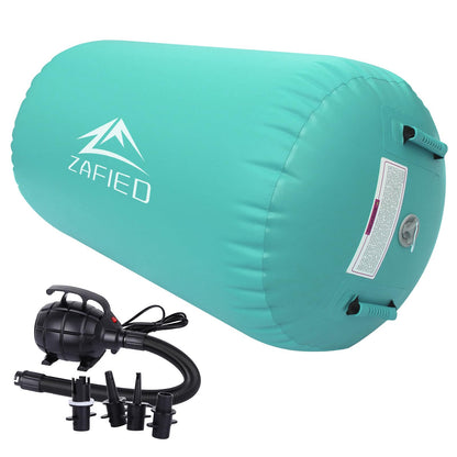 Profi Air Rolle Aufblasbare Gymnastik Turnrolle - mit Pumpe: Zylindrisch, für Sprünge, Landungen u. Balance im Turnen.